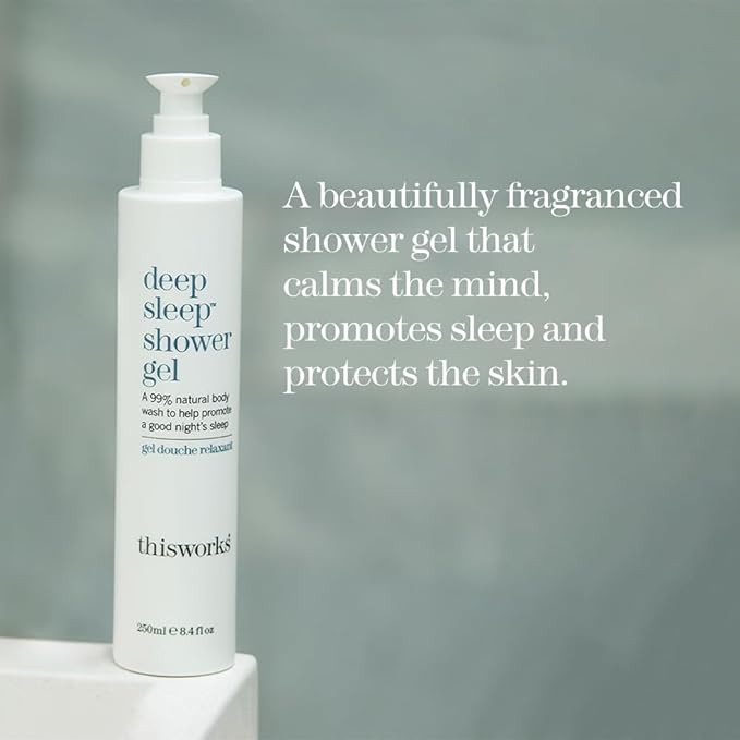THISWORKS deep sleep shower gel: Calms the Mind and Protects the Skin, 8.4 fl oz (250ml)-GlimoraGlow