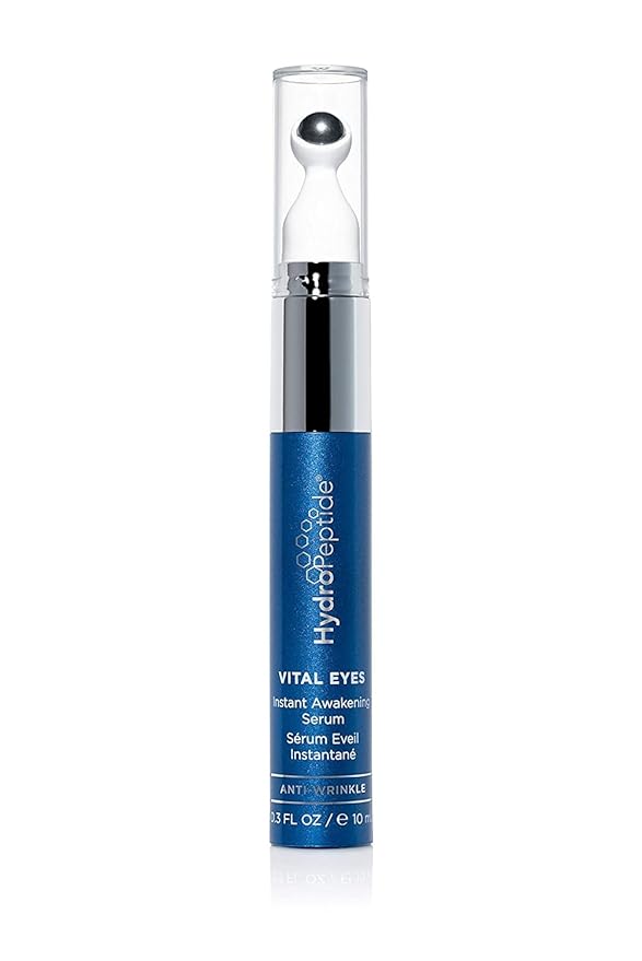 HydroPeptide Vital Eyes, Instant Awakening Serum, Cooling Rollerball, Hydrate and Brighten, 0.3 Ounce-GlimoraGlow