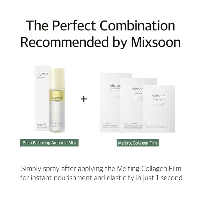 mixsoon Bean Balancing Ampoule Mist Skin moisturizer and Oil balance For Hydrated Radiance Korean Glass Skin Care 3.38 fl. oz. / 100ml-GlimoraGlow