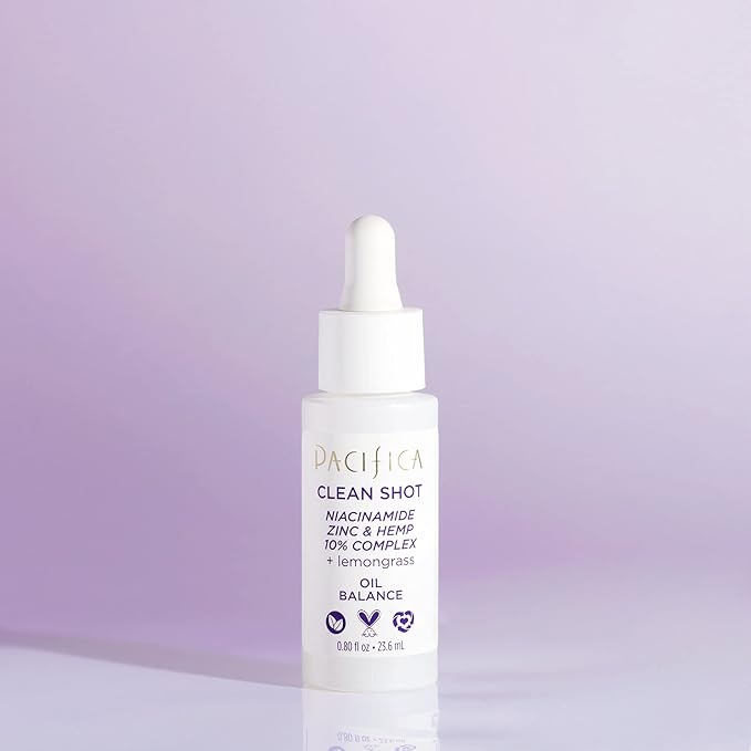 Pacifica Clean Shot Niacinamide Zinc and Hemp 10 Percent Complex Unisex 0.8 oz-GlimoraGlow