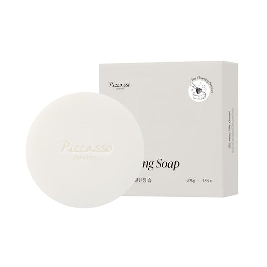 Piccasso Brush Cleaner – Makeup Brush Cleaner Cleanser Soap for Deep Cleaning, Gentle Brush Cleaner for Makeup Brushes, Professional Brush Cleaner Make Up Solid Cleanser-GlimoraGlow