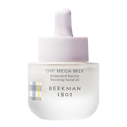 Beekman 1802 Oh Mega Milk Facial Oil - Hydrating Vitamin C & Niacinamide Serum - Repairs Skin Barrier - For Dry/Aging Skin - Fragrance Free & Sensitive Safe-GlimoraGlow