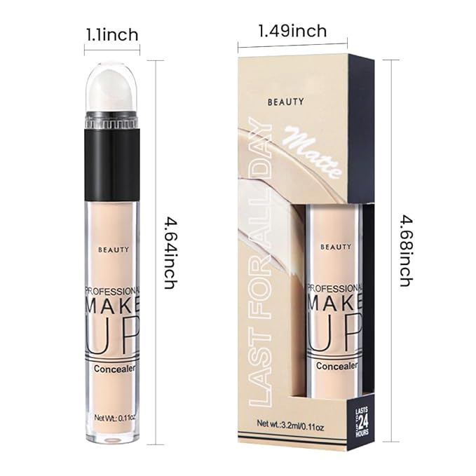 1 Pack Liquid Foundation Cream for Face Makeup,Durable Full Coverage Matte Concealer Make Up,Oil Control & Waterproof Base Primer -0.35 Fl.Oz (01#)-GlimoraGlow