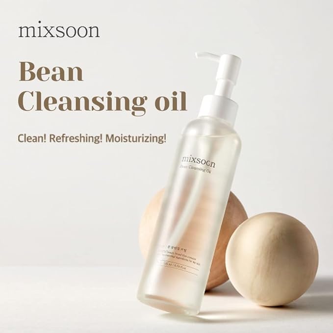 mixsoon Bean Cleansing Oil 6.59 fl oz / 195ml Lightweight Oil Cleanser Make up Remover for daily skin care routine Korean Glass Skin Care-GlimoraGlow