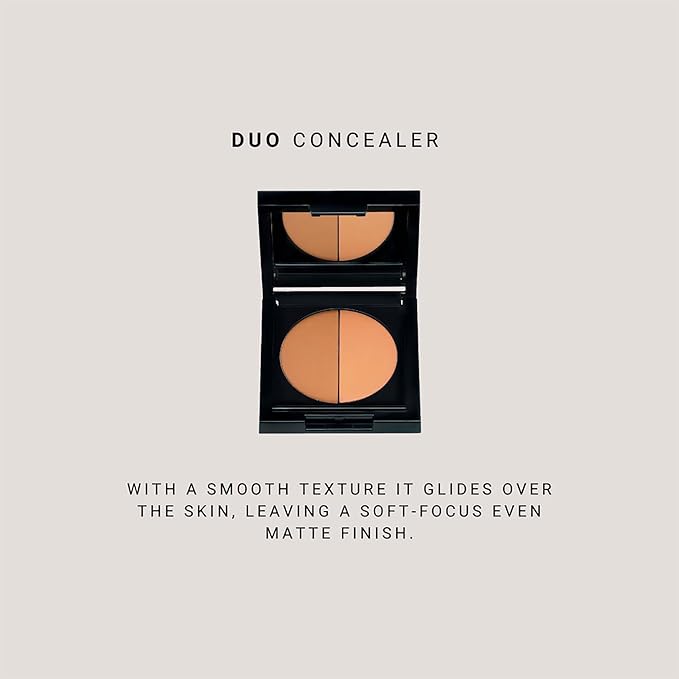 Idun Minerals- Duo Concealer- Double-Shade Compact Creamy Concealer- Smooth Texture Hides Imperfections- Even Matte Finish- Provides Full Coverage And Long Lasting Results- Strandgyllen- 0.1 Oz-GlimoraGlow