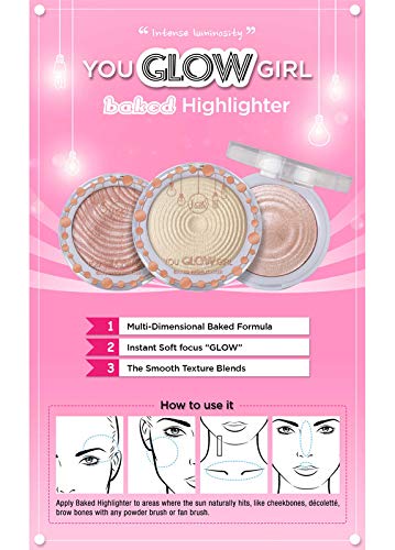 J.CAT BEAUTY You Glow Girl Baked Highlighter - Mermaid Skin-GlimoraGlow
