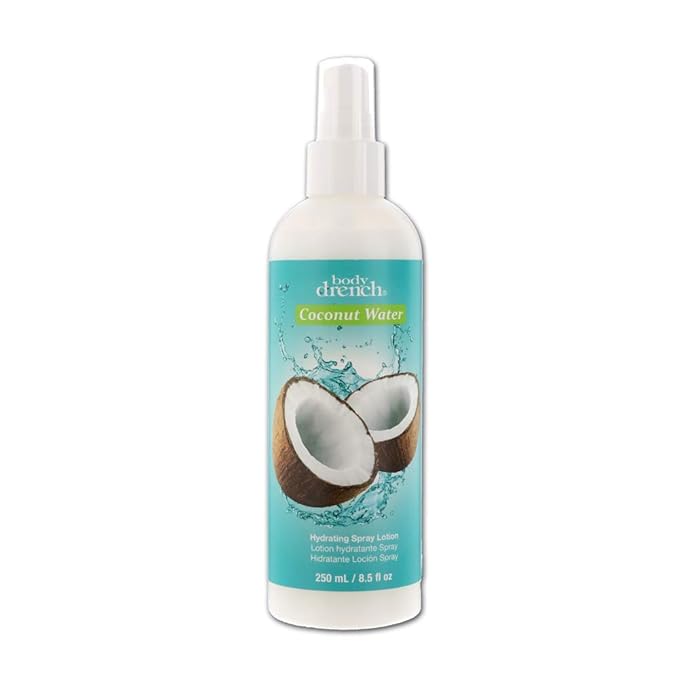 Body Drench Coconut Water Hydrating Spray Lotion for All Skin Types, 8.5 fl oz-GlimoraGlow