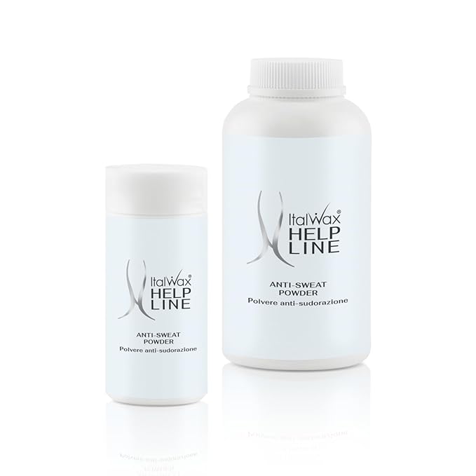 Italwax Help Line Anti-Sweat Powder 1.06 oz (30g) – Soothing Kaolin Formula – Prepares Skin for Waxing – Controls Moisture – For Professional and Home Use-GlimoraGlow