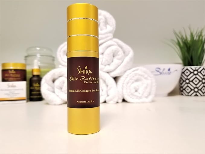Shira Shir Radiance Corrective RX Instant-Lift Collagen Light-Weight Eye Serum Reduces Dark Circles Dullness Fine Lines and Wrinkles (30ml)-GlimoraGlow