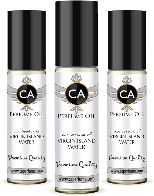 CA Perfume Club Impression of Virgin Island Water For Women & Men Replica Fragrance Body Oil Dupes Attar Roll-On 0.3 Fl Oz-X3-GlimoraGlow