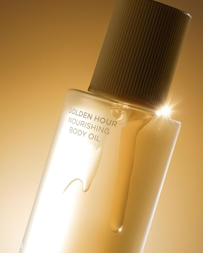 Saltair Body Oil. Luxurious Golden Hour After Shower and Bath Oil Moisturizer for Women and Men. Botanical, Non-Greasy, and Well-Absorbing Lotion for Hydrating Dry Skin. 4oz Pump Bottle-GlimoraGlow