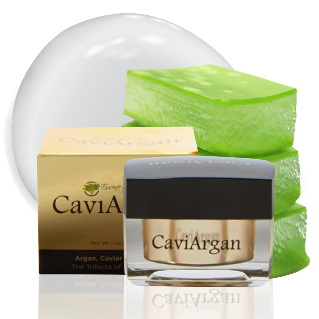 Essence Of Argan Caviargan Anti Wrinkle Cream with Argan Oil, Matrixyl & Botanicals - Hydrating Moisturizer Face Cream - Anti-Aging Formula for Reducing Fine Lines and Dullness - 1 Fl Oz-GlimoraGlow