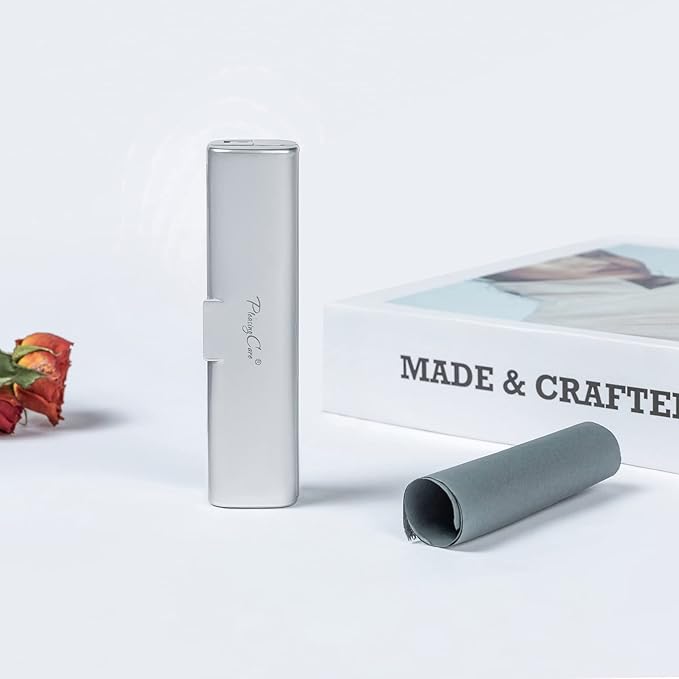 Natural Oil Blotting Paper Roll, Refillable Compact Dispenser No Shine Sheets, Absorb Excess Shine on Face or Scalp Instantly, Men and Women Facial Skin Care or Make Up Must Have (Bamboo Charcoal)-GlimoraGlow