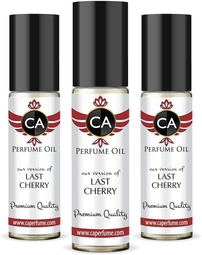 CA Perfume Impression of Last Cherry For Women Men Replica Fragrance Body Oil Dupes Alcohol-Free Long Lasting Roll-On 0.3 Fl Oz-X3-GlimoraGlow