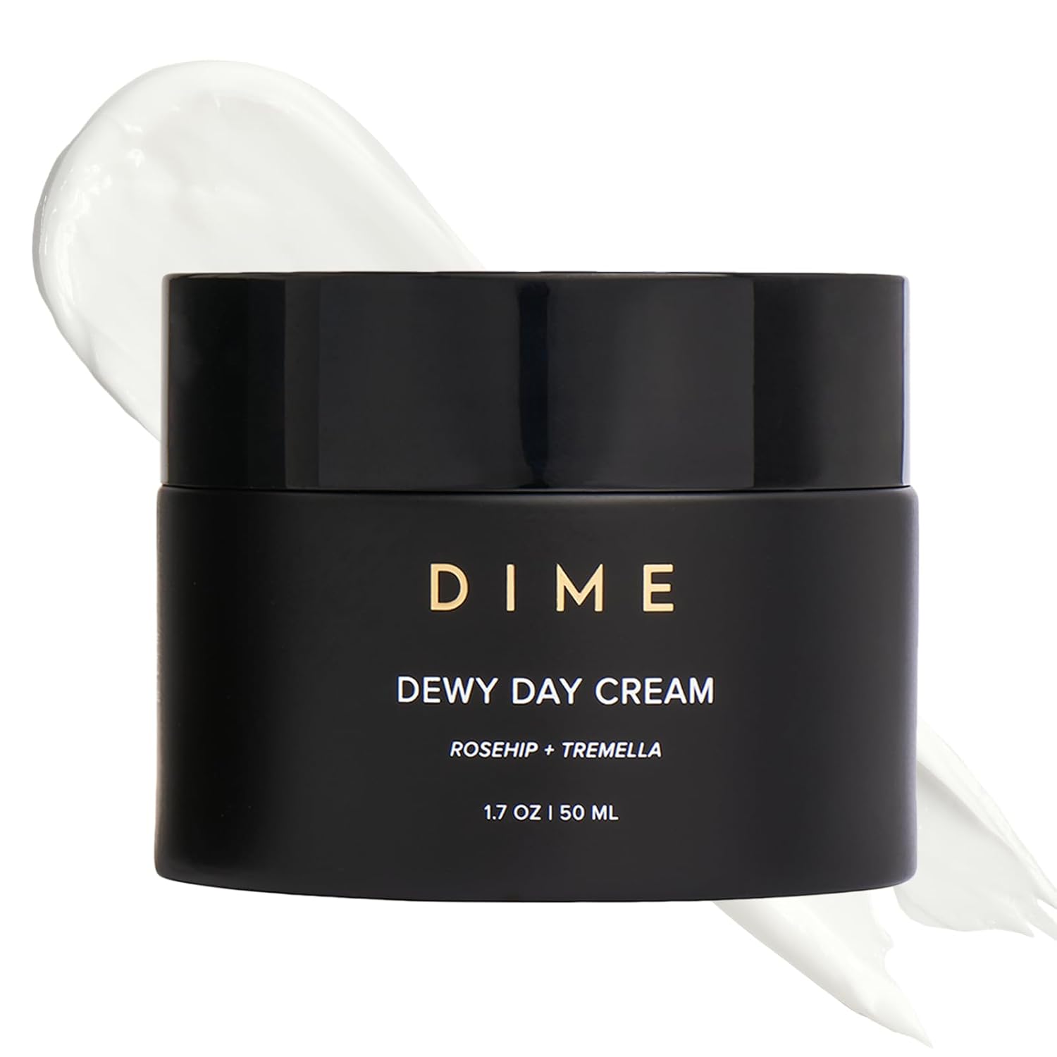 Dime Beauty Dewy Day Cream, Morning Face Moisturizer with Rosehip Oil and Tremella Snow Mushroom, 1.7 oz / 50 ml-GlimoraGlow