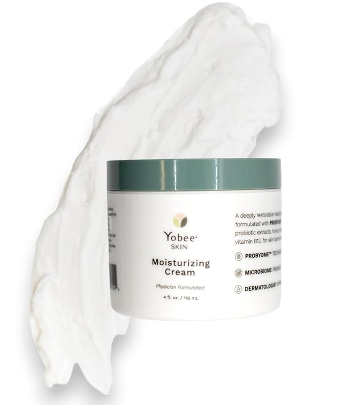 Yobee Body & Face Moisturizing Cream for Dry, Sensitive Skin | Probiotic extracts, Honey, Turmeric, Vitamin B12, Ceramides, Shea Butter | Fragrance Free | For Kids & Adults (3)-GlimoraGlow