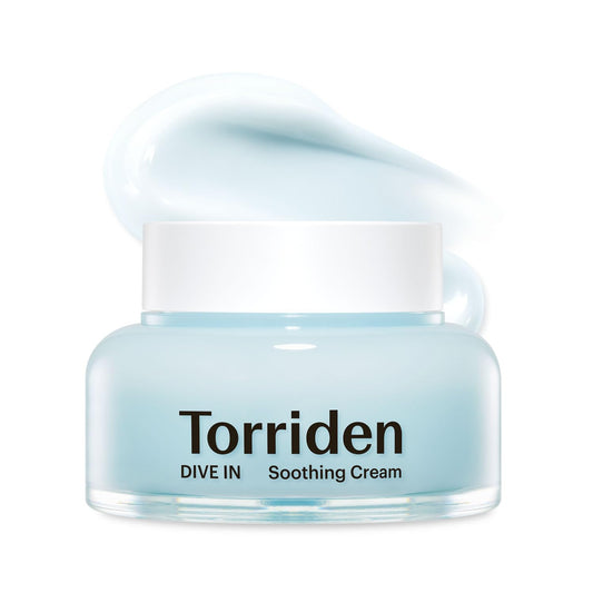 Torriden DIVE IN Hyaluronic Acid Soothing Cream 100ml (3.38 fl. oz) | Revitalizing Facial Moisturizer for Sensitive and Dry Skin | Hyaluronic Acid, Panthenol, Allantoin-GlimoraGlow