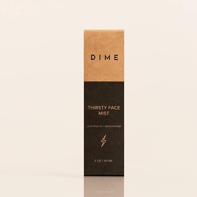 Dime Beauty Thirsty Face Mist with Electrolytes, Meadowfoam, and Sea Buckthorn, Hydrating Facial Spray, 2 oz / 60 ml-GlimoraGlow