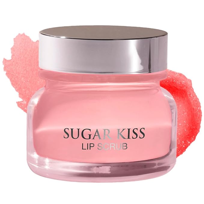 Infinitek Paris Sugar Kiss Watermelon Flavored Lip Scrub 2.4 oz / 68 g - Hydrating Lip Balm, Scrubber Exfoliator, Lip Mask, Lip Repair Treatment & Lightening Exfoliator for Dark Lips-GlimoraGlow