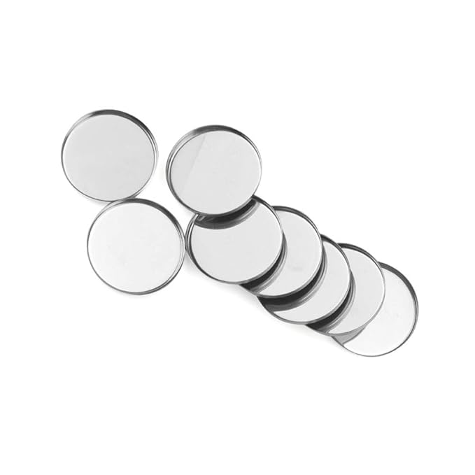20 Pieces Empty Round Metal Tin Palette Pans Round Metal Pans Cosmetic Eyeshadow Pans for Eyeshadow Palette Magnetic Makeup Palette, 36mm Diameter 3.5mm Height-GlimoraGlow