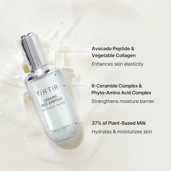 TIRTIR Ceramic Milk Ampoule (1.35 Fl Oz)-GlimoraGlow