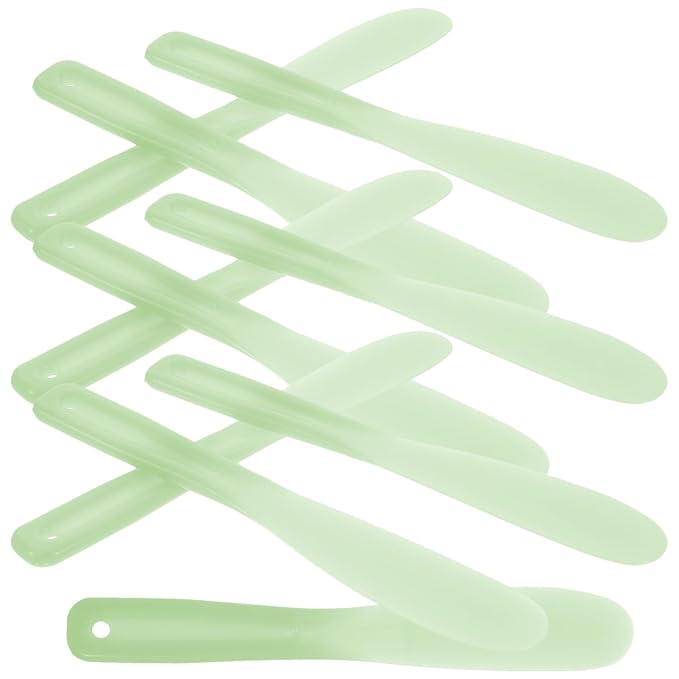 10pcs Tool Stick Makeup Spatulas Makeup Scoop Cosmetic Scoop Sampling Spatula Cosmetics Mixing Spatulas Cosmetic Applicator Spoon Large Mixing Spoon-GlimoraGlow