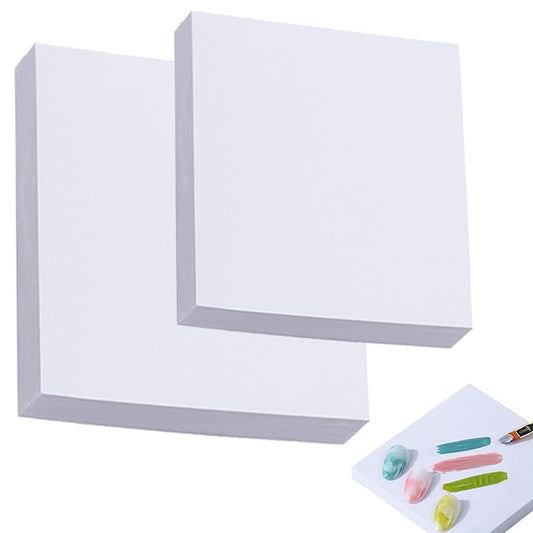 100Pcs Nail Art Polish Palette Paper Disposable Makeup Nail Gel Mixing Palette Papers Portable Waterproof Resin Nail Art Drawing Palette Tool Nail Supplies Home Salon-GlimoraGlow