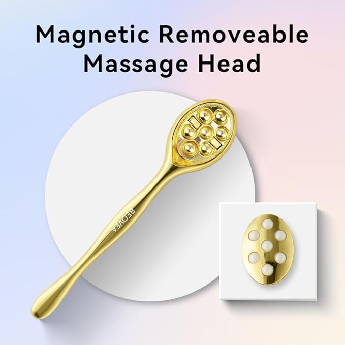 3-in-1 Face Roller for Women – Cryo Sticks for Puffiness, Skin Tightening & Face Lifting, Facial Roller with Cream Spatula, Travel-Friendly Design-GlimoraGlow