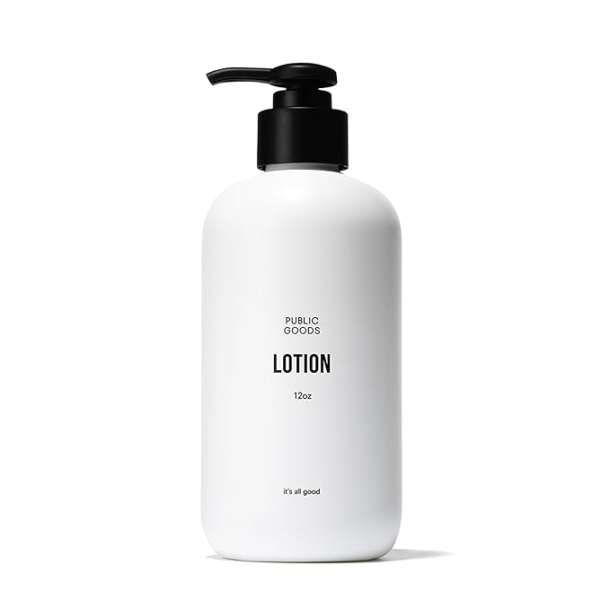 Public Goods Body & Hand Lotion for Women & Men | Natural Moisturizing Daily Lotion for Dry & Itchy Skin | Paraben & Sulfate Free | Made with Organic Essential Oils | Made in Canada | 12 Fl Oz Bottle-GlimoraGlow