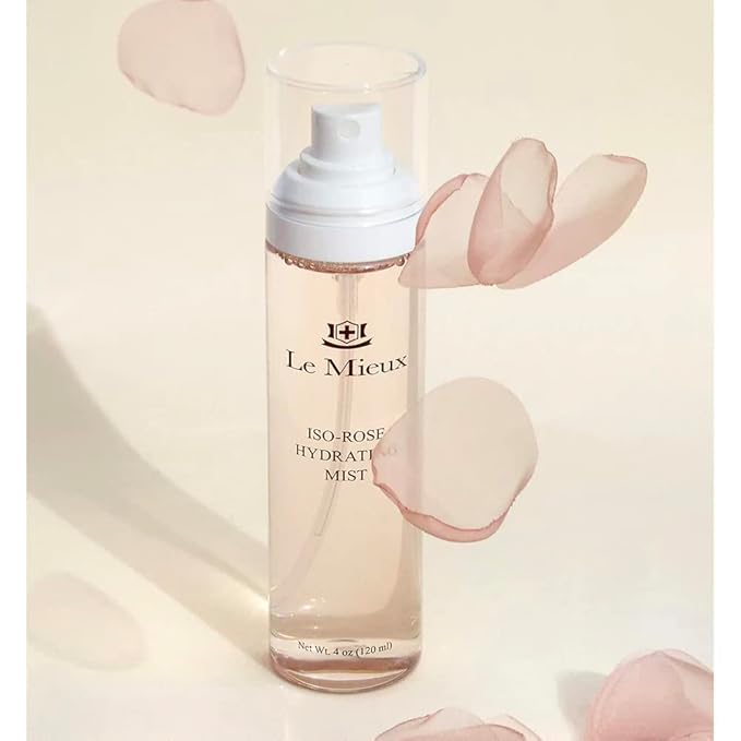 Le Mieux Skincare Iso Rose Hydrating Mist - Hydrating Face Mist with Minerals & Bulgarian Rose Water - Soothing Facial Spray for Calming & Hydrating Irritated, Dry Skin (4 oz / 120 ml)-GlimoraGlow