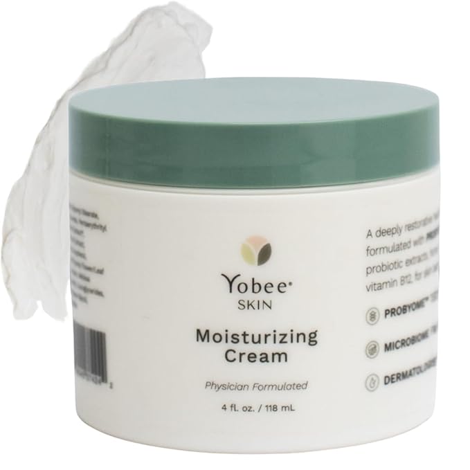 Yobee Body & Face Cream for Dry, Itchy Skin | Dermatologist Formulated | Probiotics, Honey, Turmeric, Vitamins B12 & E, Ceramides, Shea Butter | Fragrance Free | For Kids & Adults | Soothe Eczema-GlimoraGlow