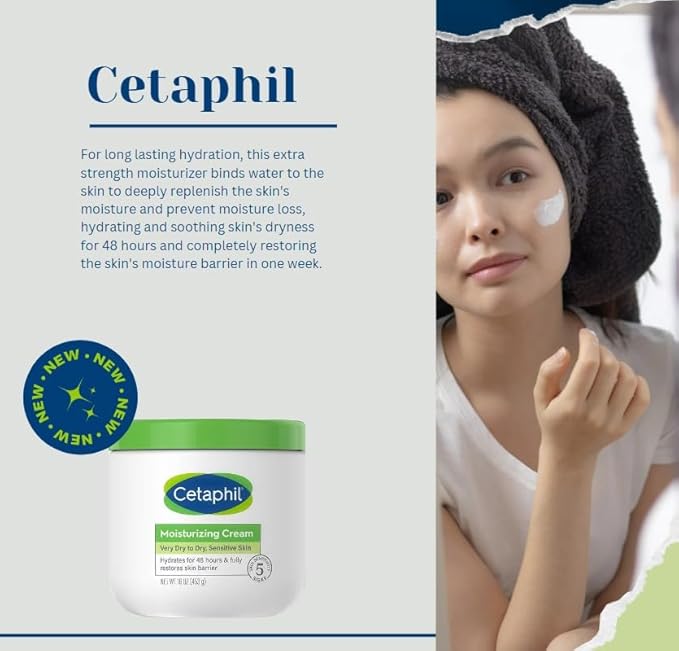 'Cetaphil' Hydrating Moisturizing Cream | The 'Ordinary' Hyaluronic Acid 1 oz. | Cleansing Gel 4 oz.-GlimoraGlow