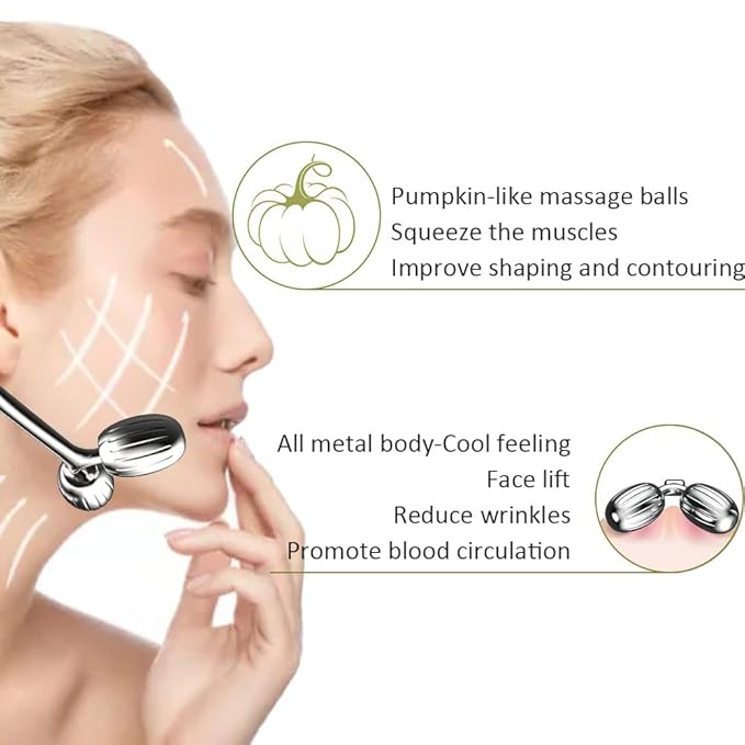 Yeamon Gua Sha Facial Tools and Face Roller Set, Facial Massage Tool for Women’s Skincare Routine,Cooling Stainless Steel Face Sculpting Eyes Roller Guasha for Daily Use or Self-Care Gift for Women-GlimoraGlow