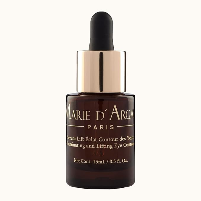 Marie d'Argan Eye Contour Serum for dark circles and puffiness, with Hyaluronic Acid, Ginseng and Hibiscus Anti-wrinkle, Repairs Bags under eyes, iluminates skin, firming effect, 15 ml,-GlimoraGlow