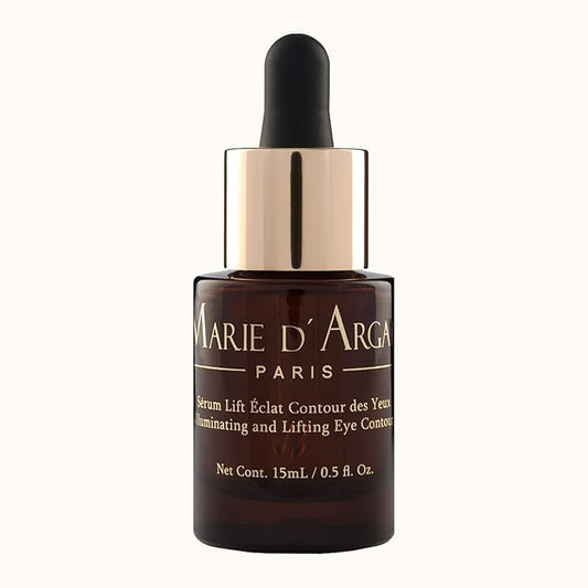 Marie d'Argan Eye Contour Serum for dark circles and puffiness, with Hyaluronic Acid, Ginseng and Hibiscus Anti-wrinkle, Repairs Bags under eyes, iluminates skin, firming effect, 15 ml,-GlimoraGlow