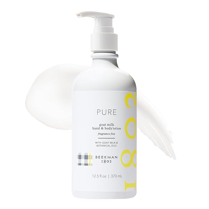 Beekman 1802 Goat Milk Lotion - Hydrates, & Softens Dry Skin, Body and Hand Lotion - With Shea Butter & Jojoba Oil - Lightweight, Non-Greasy, Cruelty-Free-GlimoraGlow