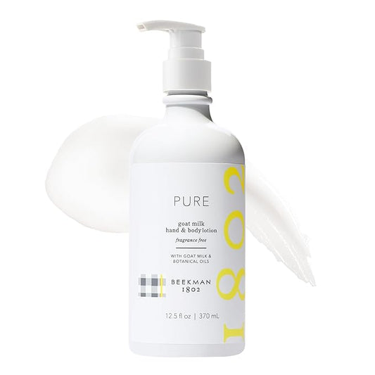 Beekman 1802 Goat Milk Lotion - Hydrates, & Softens Dry Skin, Body and Hand Lotion - With Shea Butter & Jojoba Oil - Lightweight, Non-Greasy, Cruelty-Free-GlimoraGlow