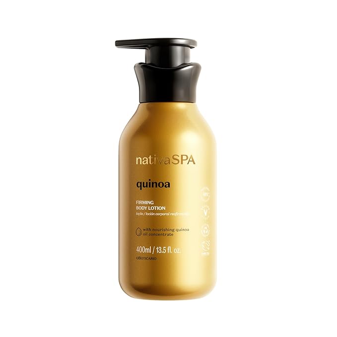 Nativa SPA by O Boticario Quinoa Hydrating Body Lotion, Fragranced Skin Moisturizer with Purified Quinoa Drops, 13.5 Ounce-GlimoraGlow