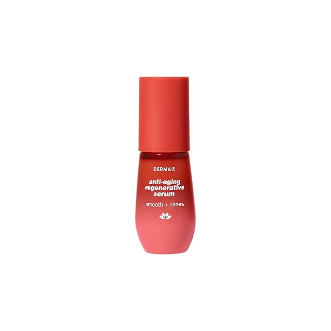 DERMA E Face Serum, Anti Aging Regenerative Retinol Serum for Face, 1 Fl Oz, Vitamin A, Bakuchiol, Glycolic Acid, Green Tea Extract, Helps Reduce Appearance of Fine Lines and Wrinkles-GlimoraGlow