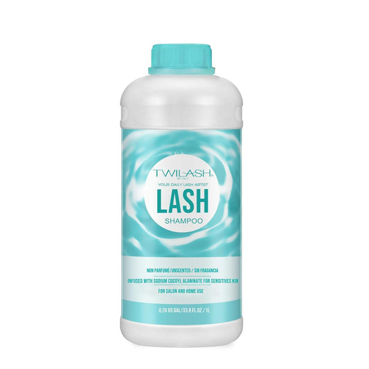 Lash Shampoo Bulk Upgraded Formula, Eyelash Cleanser for Extensions 1 Liter, Safe Makeup Remover, Non-irritating or Burning Formula Eyelid Foaming Cleanser for Professional Salon and Home Use-GlimoraGlow