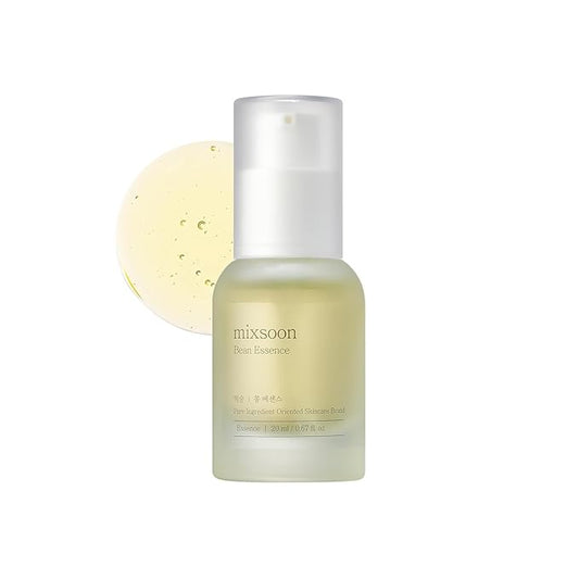 mixsoon Bean Essence 0.68 Fl. Oz. / 20ml Fermented beans Exfoliating Hydrating Moisturizer for Korean Glass Skin Care-GlimoraGlow