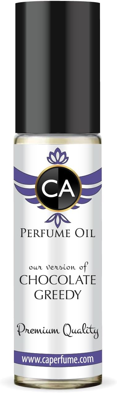 CA Perfume Club Impression of Chocolate Greedy for Women & Men Fragrance Body Oil Dupes Attar Roll-On 0.3 Fl Oz/10ml-GlimoraGlow
