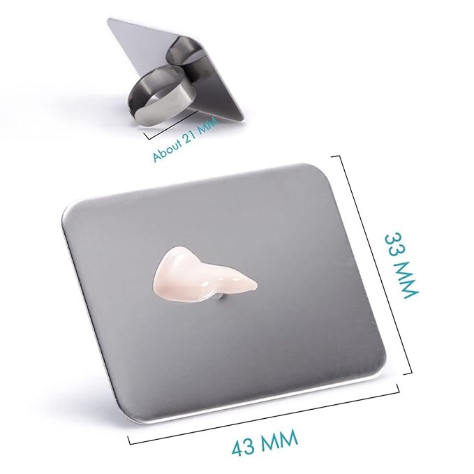 10pcs Manicure Spatula Nail-art Palette Stainless Steel Manicure Pallet Nail Art Ring Stainless Steel Pallet-GlimoraGlow