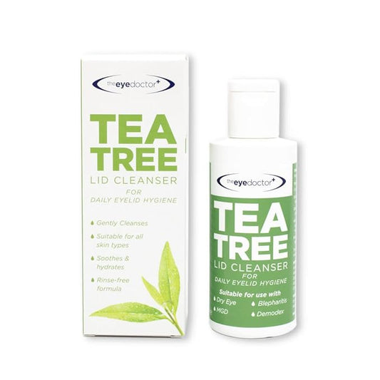 The Eye Doctor Tea Tree Lid Cleanser 100ml – Daily Eyelid Hygiene Remove Debris & Make-up Eyelid Eyelashes – For Sensitive Eyes – Contains Tea Tree Oil Argan Oil Coconut Oil & Micellar Water-GlimoraGlow