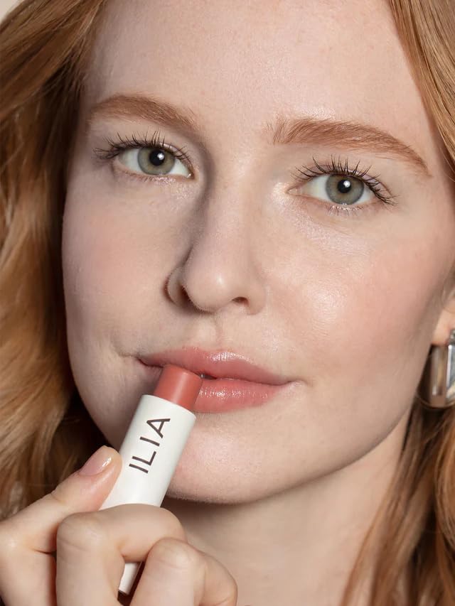 ILIA - Balmy Tint Hydrating Lip Balm | Non-Toxic, Cruelty-Free, Moisturizing + Sheer, Buildable Lip Color (Hold Me, 0.15 oz | 4.4 g)-GlimoraGlow