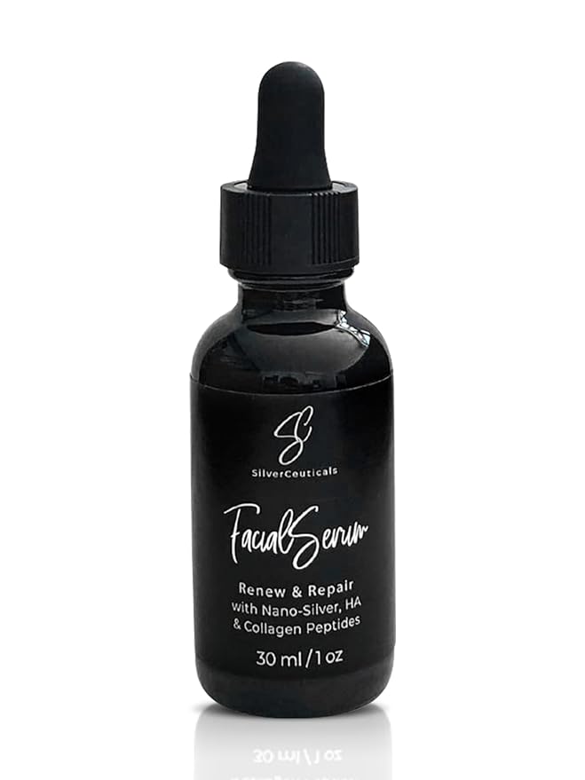 Facial Serum - Fight Blemishes - Acne Pimples & Breakouts - Soften Fine Lines & Wrinkles - Hydrate & Repair Damaged Skin - Clear Complexion - Collagen - 2 Types of Hyaluronic Acid - Anti Aging - 1oz-GlimoraGlow
