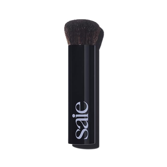 Saie The Base Foundation Brush for Liquid Makeup - Ultra-Soft Makeup Brush with Cruelty-Free, Synthetic Bristles - Designed for Foundation, Skin Tints & Cream Bronzers (1 Count)-GlimoraGlow