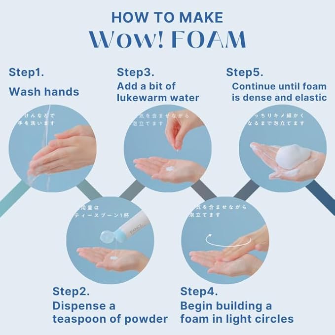 FANCL Facial Cleansing Powder & Foaming Net Set-GlimoraGlow