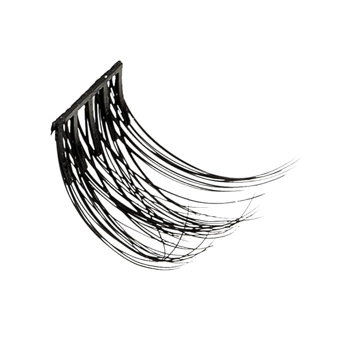 KISS imPRESS Falsies Self Adhesive Eyelashes, Press On Lashes, 12mm-14mm Glam Volume Lashes, Black, No Glue Needed, Invisible Band, 36 Lash Clusters & Non-Stick Applicator - Voluminous-GlimoraGlow