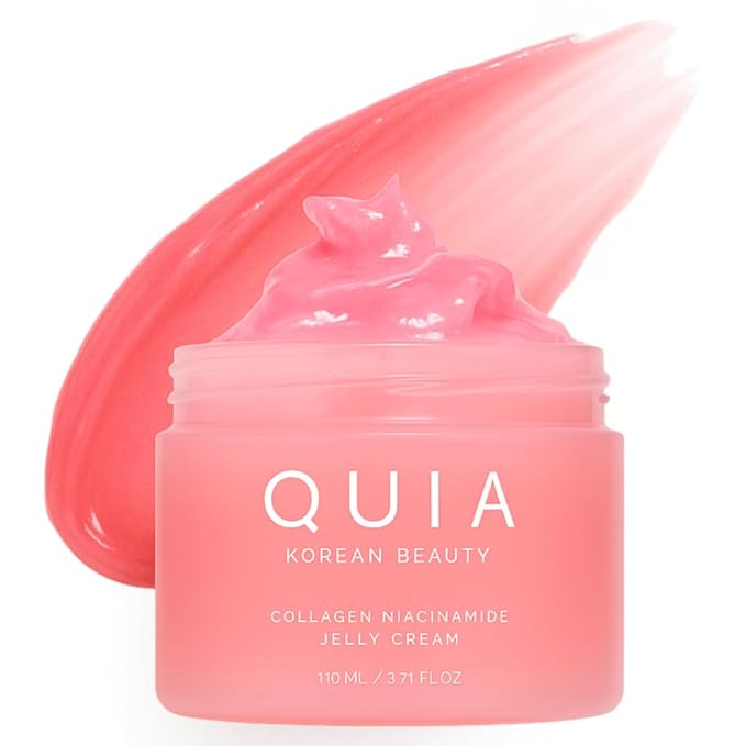 QUIA Collagen Jelly Cream – Lightweight Gel Moisturizer for Glowing, Plump Skin – With Niacinamide and Peptides – Korean Skincare for Daily Hydration-GlimoraGlow